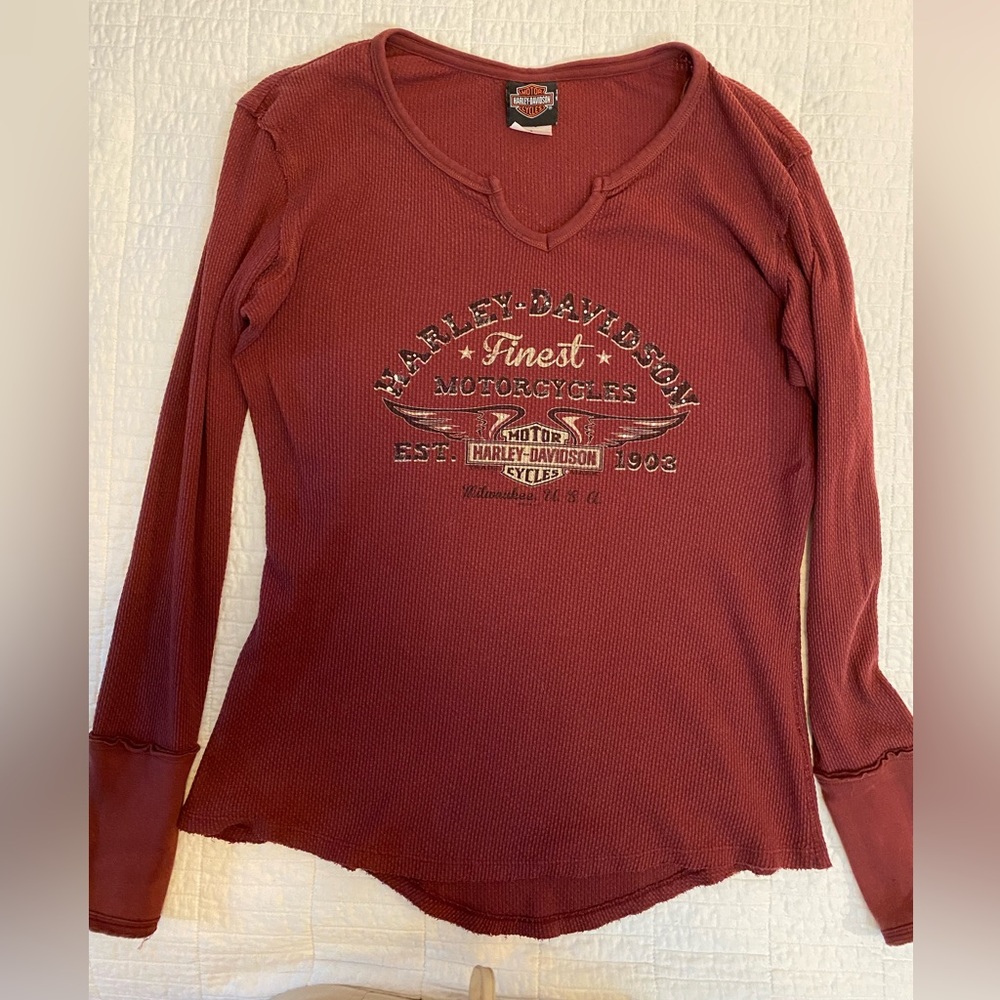 Thermal Harley shirt. Preowned very gently loved - only worn a couple of times.